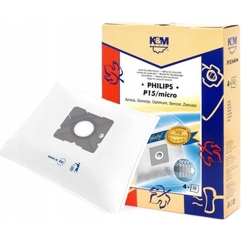 vrecká K&M P15 MICRO Philips FC 8334 4 ks