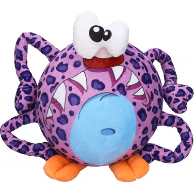 Míč nafukovací plyšový fialový pavouk 30 cm