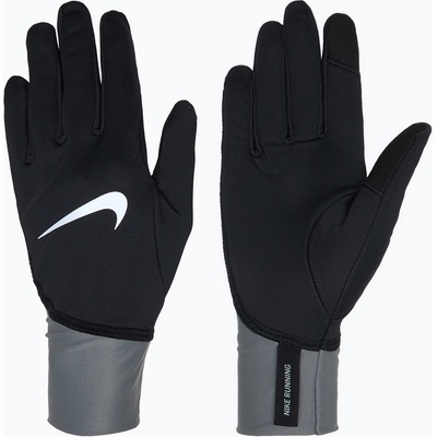 Дамски ръкавици за бягане Nike Pacer Midweight RG black/smoke grey/silver