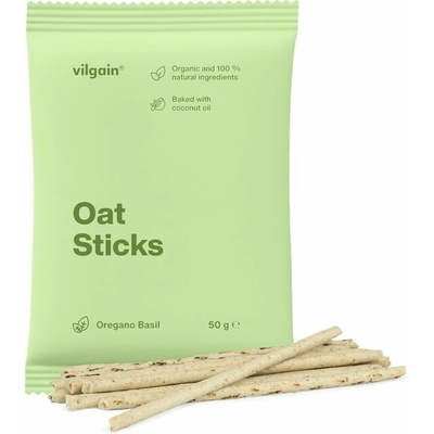 Vilgain Oat Sticks BIO oregano a bazalka 50 g