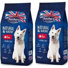 Butcher's Natural & Healthy Dog Dry Beef 2 x 15 kg