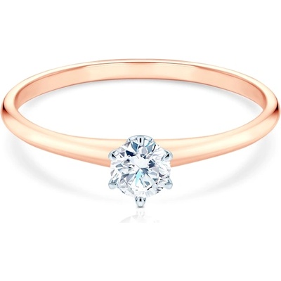 SAVICKI Годежен пръстен The Journey: двуцветно злато, лабораторен диамант