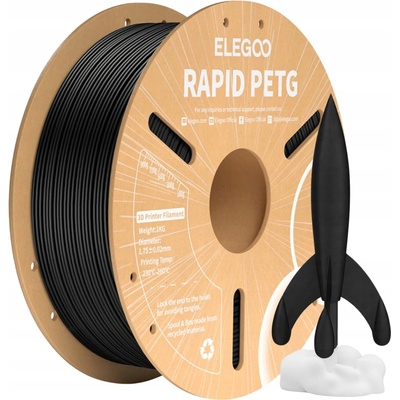 Elegoo PETG PRO 1,75 mm 1 kg Černá