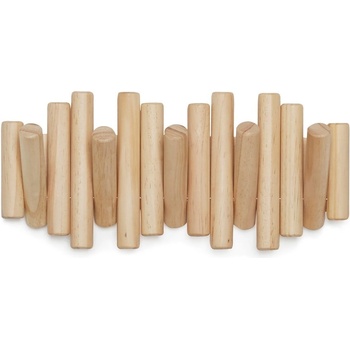 Umbra Закачалка за стена от борова дървесина в естествен цвят Picket - Umbra (1011471-390)