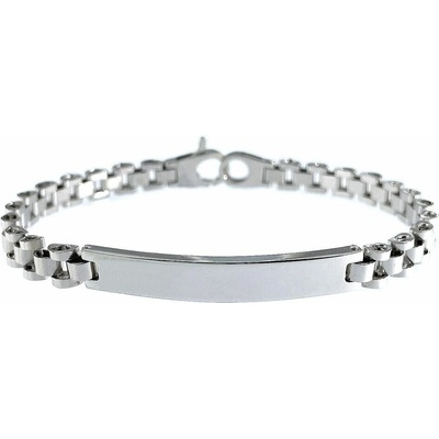 INFINITYSILVER Stříbrný pánský náramek EQUO s destičkou 2023ID00821