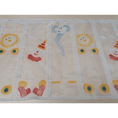 Detská záclona na vitrážku - žakárová CIRKUS II 50 cm