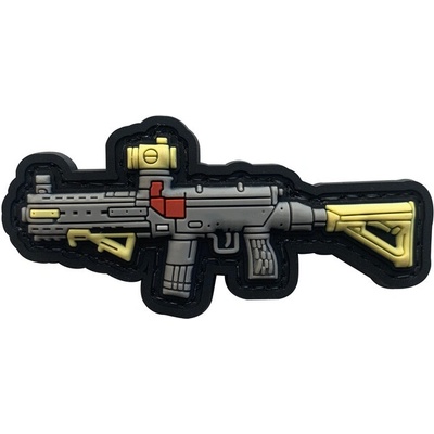 WARAGOD Nášivka 3D GUN 7.2x3.5cm