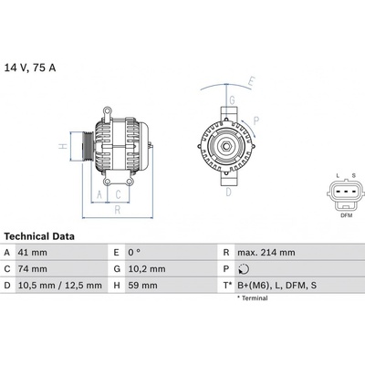 Alternátor BOSCH 0 986 042 650