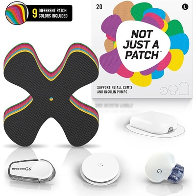 Not Just a Patch univerzálna náplasť pre CGM senzory viacfarebná 20 ks