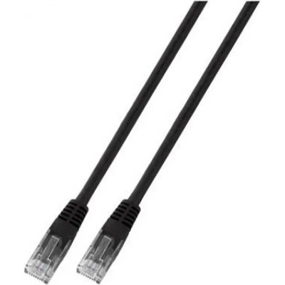 Мрежова пач корда U/UTP, Cat. 5e, PVC, CCA, черна, 5м (K8098.5)