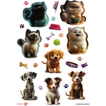 Topgal Stickers samolepky Pets 24053