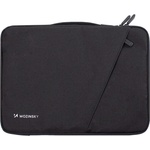 Wozinsky Текстилен калъф за лаптопи до 17 инча - Wozinsky WTNP-17B Laptop Sleeve with Retractable Handle 17 (черен) (WTNP-17B)