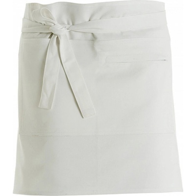 Bargear Středně dlouhá gastro zástěra z bavlněného kepru Bílá K513