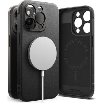 Ringke Onyx Magnetic MagSafe Case - силиконов (TPU) калъф с MagSafe за iPhone 15 Pro Max (черен)