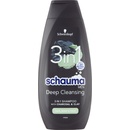 Schauma Men šampón Charcoal & Clay 3 v 1 400 ml