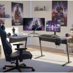 Pepita Xtreme Gamer ъглово бюро 112x147см - черно-сиво (SG-013)