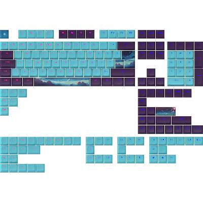 Капачки за механична клавиатура Dark Project - Night Sky за ANSI ISO Layout (KS-1010)