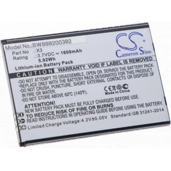 Image 1 of VHBW Батерия за Doogee X3, 1600 mAh (888200382)