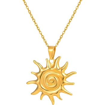 Talitha Елегантно дамско колие " Слънце"