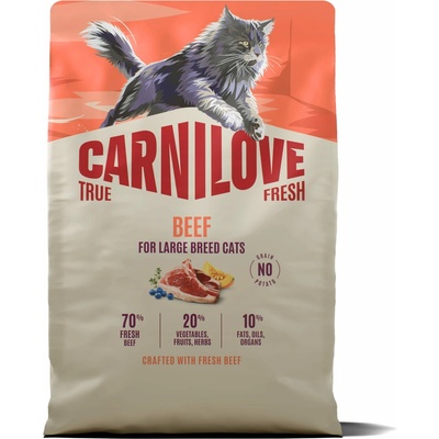 CARNILOVE TRUE FRESH Cat Dry Beef for Adult Large Breeds 6 kg