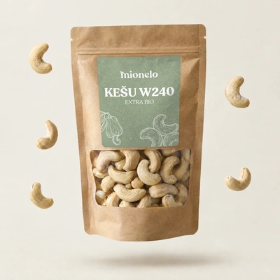 Kešu ořechy W240 EXTRA BIO 500 g