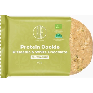 BrainMax Pure Pure® Protein Cookie - Шам фъстък & бял шоколад, БИО, 60 g