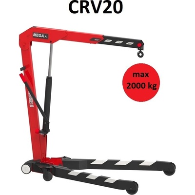 Mega - Испания Кран за двигатели 2т - сгъваем с v-образни крака ; mega crv20