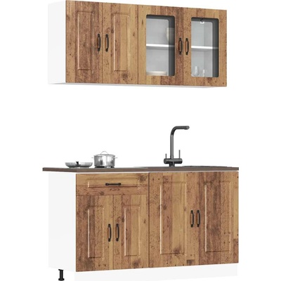 vidaXL Комплект кухненски шкафове от 4 части Kalmar, инженерно дърво (3314859)