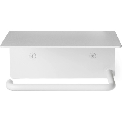 ferm LIVING Поставка за тоалетна хартия DORA 14 см, бял, неръждаема стомана, твърд LIVING (FERM1104269855)