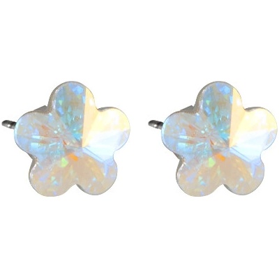 JSB se Swarovski Elements tvar květinka pecky duhové 713856 ab