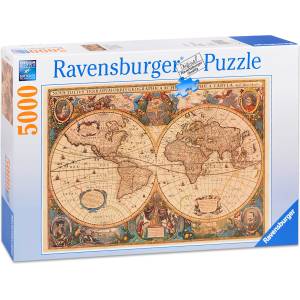 Ravensburger Пъзел Ravensburger от 5000 части - Карта на стария свят (17411)