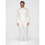 Ombre Clothing Мъжки спортен комплект суитшърт с яка + панталони jogger - екрю V2 Z117 Ombre Clothing Ombre Clothing | Bezhov | МЪЖЕ | S