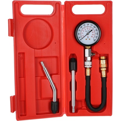 Sada pro testování komprese benzínových motorů MECHANIC ENGINE TESTER 4, 0-20bar, 4ks SIXTOL