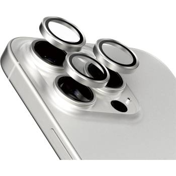 Image 1 of Panzer Протектор за камера PanzerGlass Titanium Hoops за Iphone 15Pro/15 Pro Max - Бял
