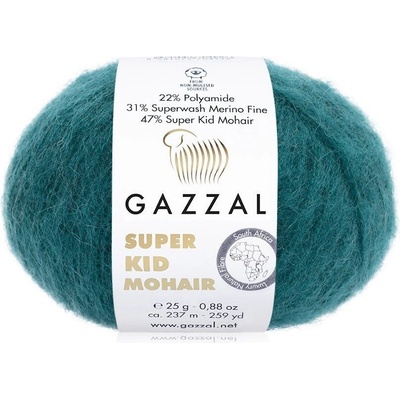 Gazzal Super Kid Mohair 64425 mořská modrá
