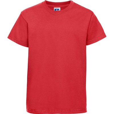 Russell Athletic 180B / Детска тениска с къс ръкав, 100% памук - яркочервена 90 (10180B209a1)