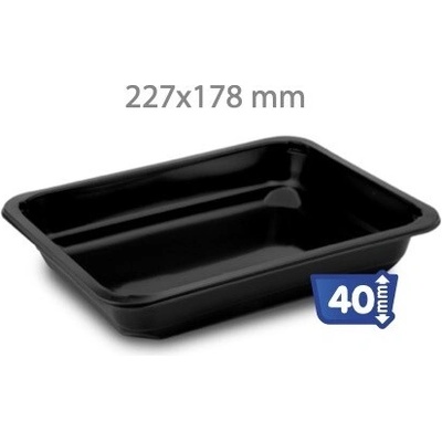 Menu miska zatavovacia jednodielna (cena za 50ks) Misky zatavovacia: Hloubka misky 40mm