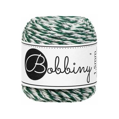 Bobbiny Macrame rope 3PLY - (1,5mm) - Holiday Macrame rope 3PLY - (1,5mm) - Holiday: Holiday silver