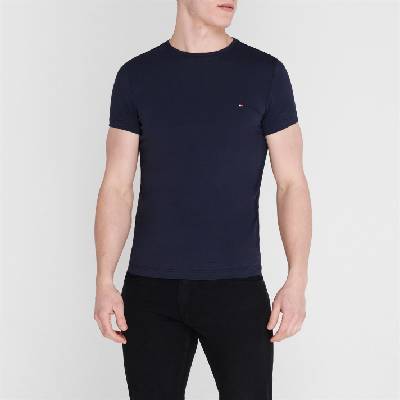 Tommy Hilfiger Тениска Tommy Hilfiger Stretch Slim Fit T-Shirt - Blue 416