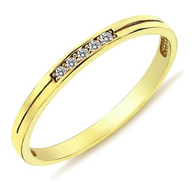 Lillian Vassago Zlatý prsten zdobený zirkony LLV98 GR066Y