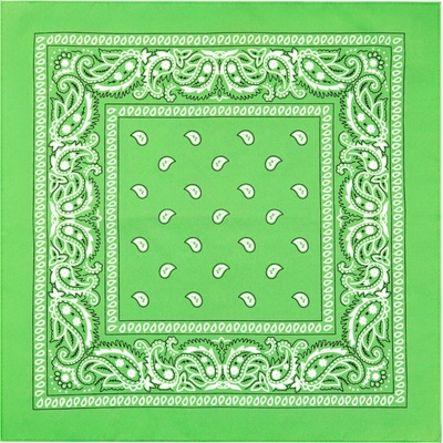 Bandana šátek Bist Style světle zelený