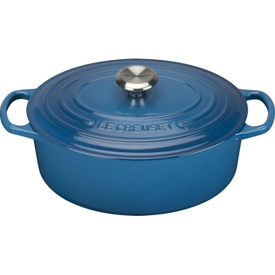 Le Creuset 21178292002430 Pekáč Signature oválny 29 cm marseillská modrá