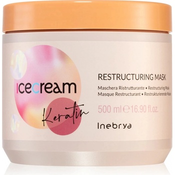Inebrya Ice Cream Keratin Restructuring Mask Маски за коса 500ml