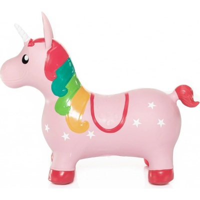 Zopa skákacie nafukovacie zvieratko Skippy unicorn pink