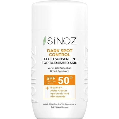 Sinoz Слънцезащитен флуид против пигментация, SPF50+, 50 ml