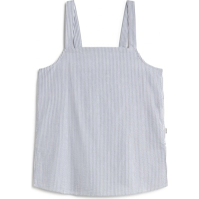 Ecoalf Дамски топ Ecoalf Women's Aria Shirt Top - Ecru / Blue Stripes - размер XS (916-5475-0211)