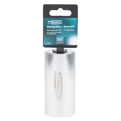 GROSS Вложка универсална, многоразмерна, 11-32 mm, 1/2" , хромирана GROSS