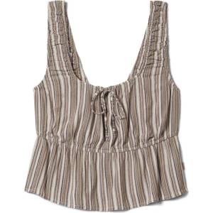 Brixton Дамски топ Brixton Women's The Abigail Tie Top Viscose Top - Worn In Robust Red Stripe (916-5607-0114)