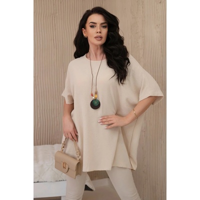 Fashionweek oversize s príveskom pre moletky K31 Béžový