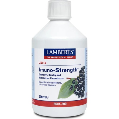 LAMBERTS Хранителна добавка ИМУНОСТИМУЛАТОР с Черен бъз, Lamberts Imuno-Strength 500ml